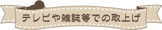 テレビや雑誌での取り上げ